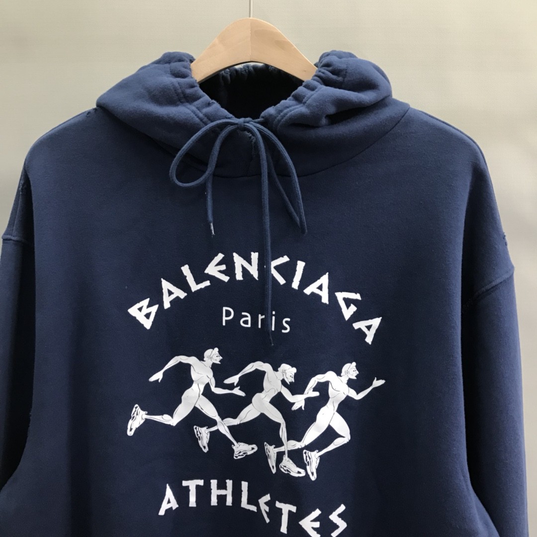 「#1219」Balenciaga athlete running man hoodie - Image 2