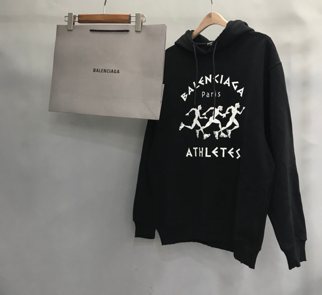 「#1220」Balenciaga athlete running man hoodie - Image 2