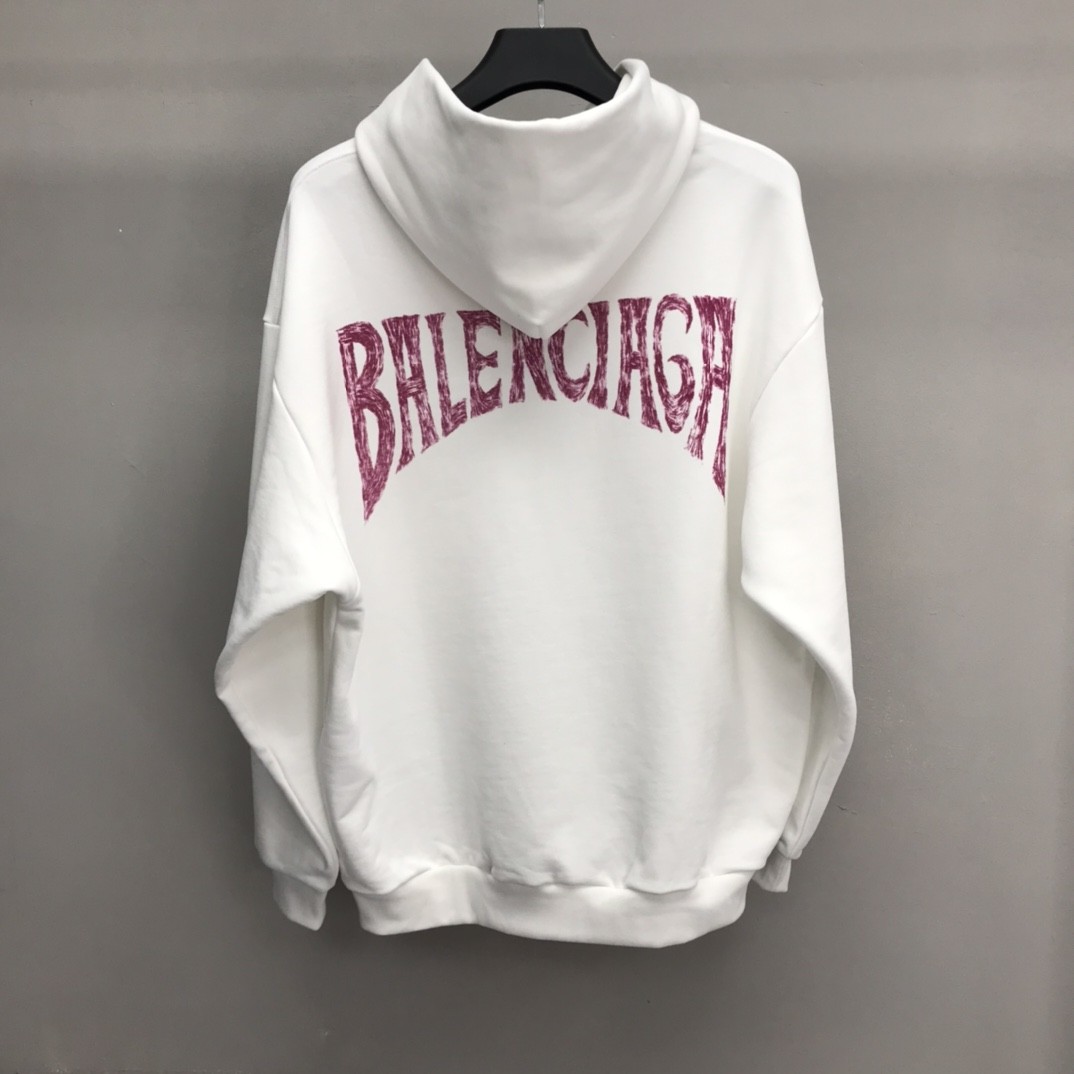 「#1223」Balenciaga back letter hoodie