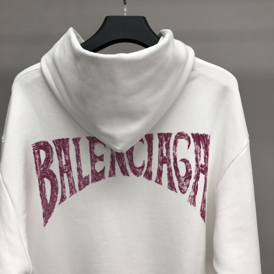 「#1223」Balenciaga back letter hoodie - Image 4