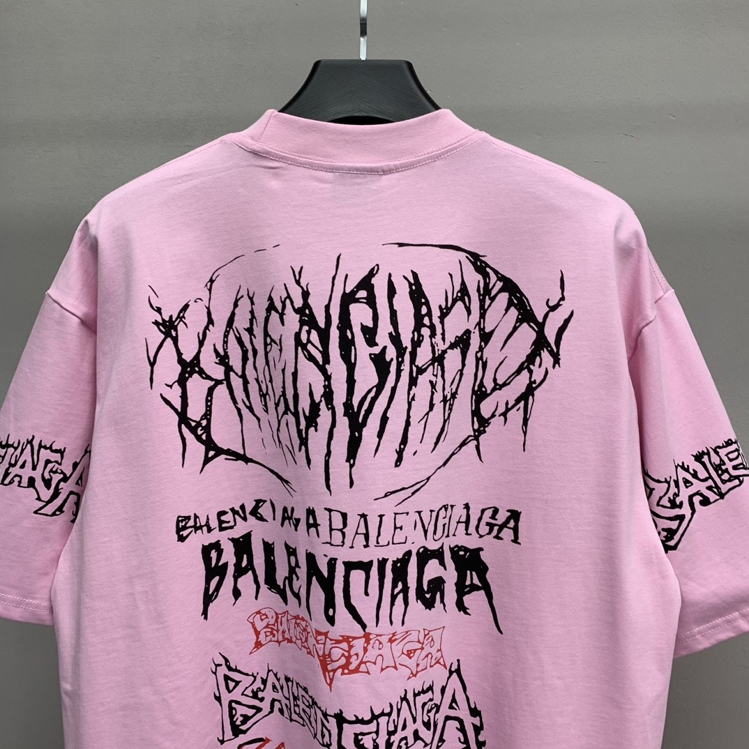 「#1243」Balenciaga doodle year of the Dragon Alphabet T-shirt - Image 4