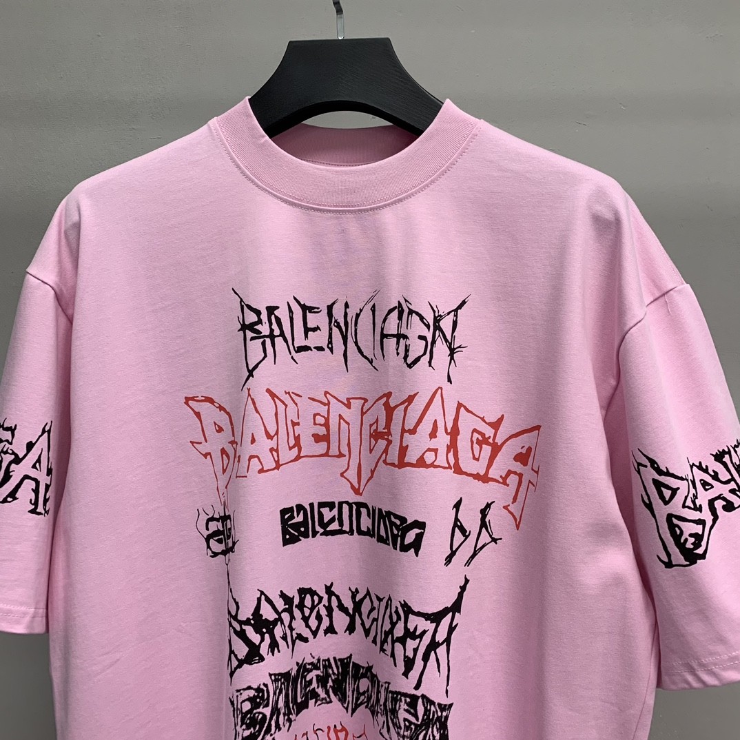 「#1243」Balenciaga doodle year of the Dragon Alphabet T-shirt - Image 2
