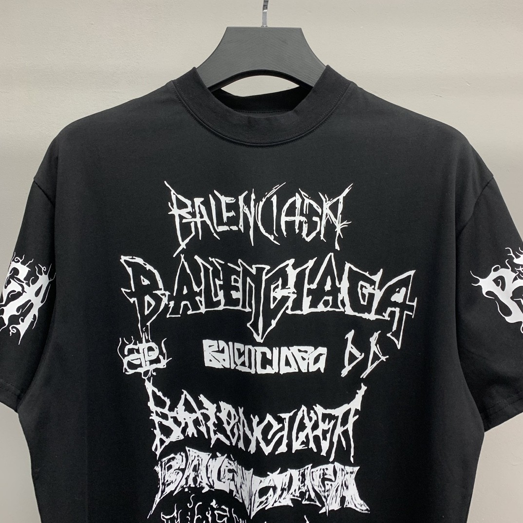 「#1244」Balenciaga doodle year of the Dragon Alphabet T-shirt - Image 2