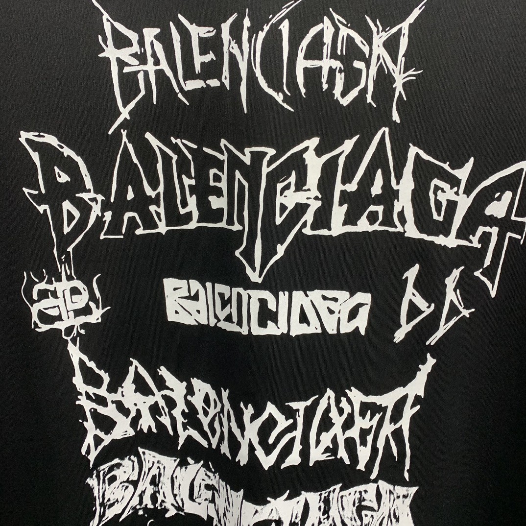 「#1244」Balenciaga doodle year of the Dragon Alphabet T-shirt - Image 5