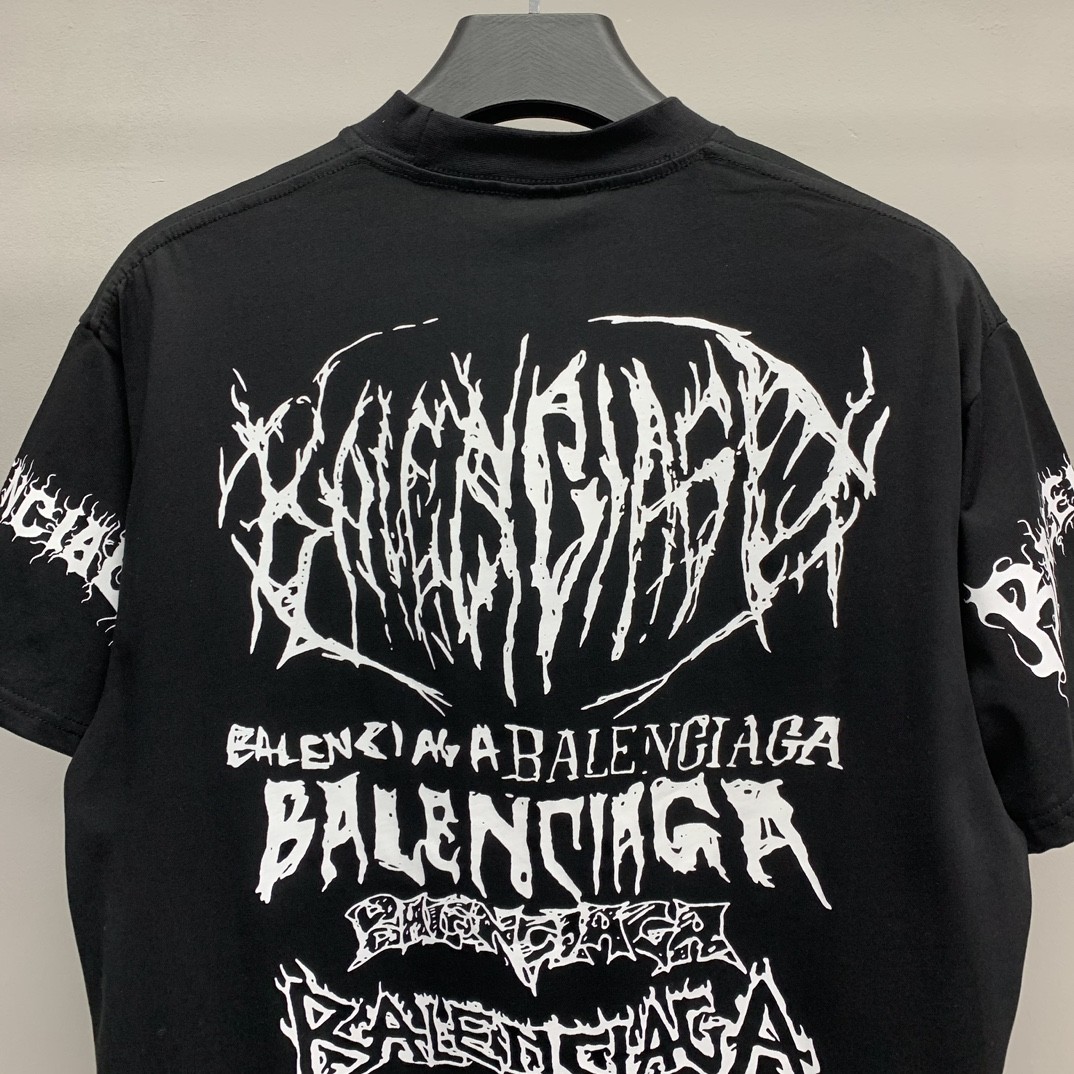 「#1244」Balenciaga doodle year of the Dragon Alphabet T-shirt - Image 4