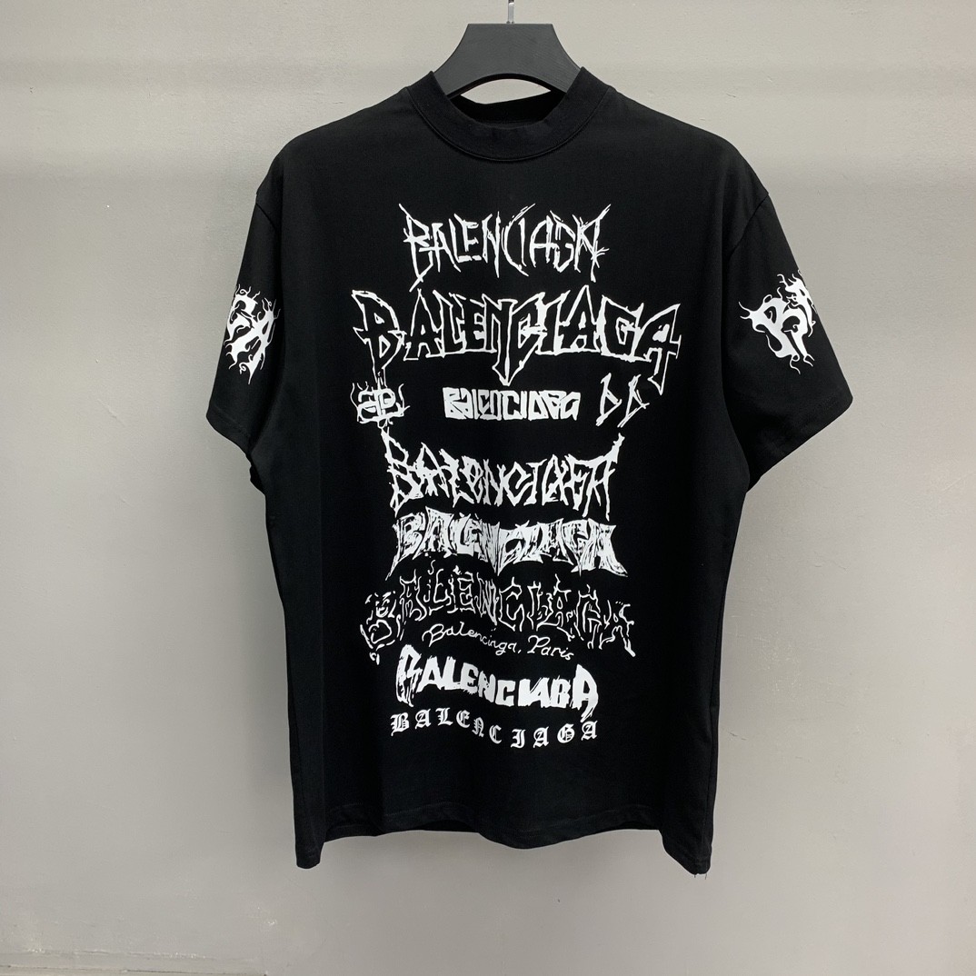 「#1244」Balenciaga doodle year of the Dragon Alphabet T-shirt