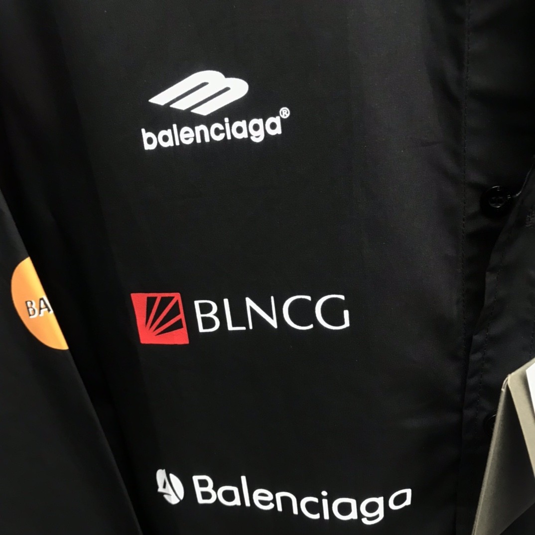 「#1249」Balenciaga LOGO LOGO racing style long sleeve shirt - Image 5