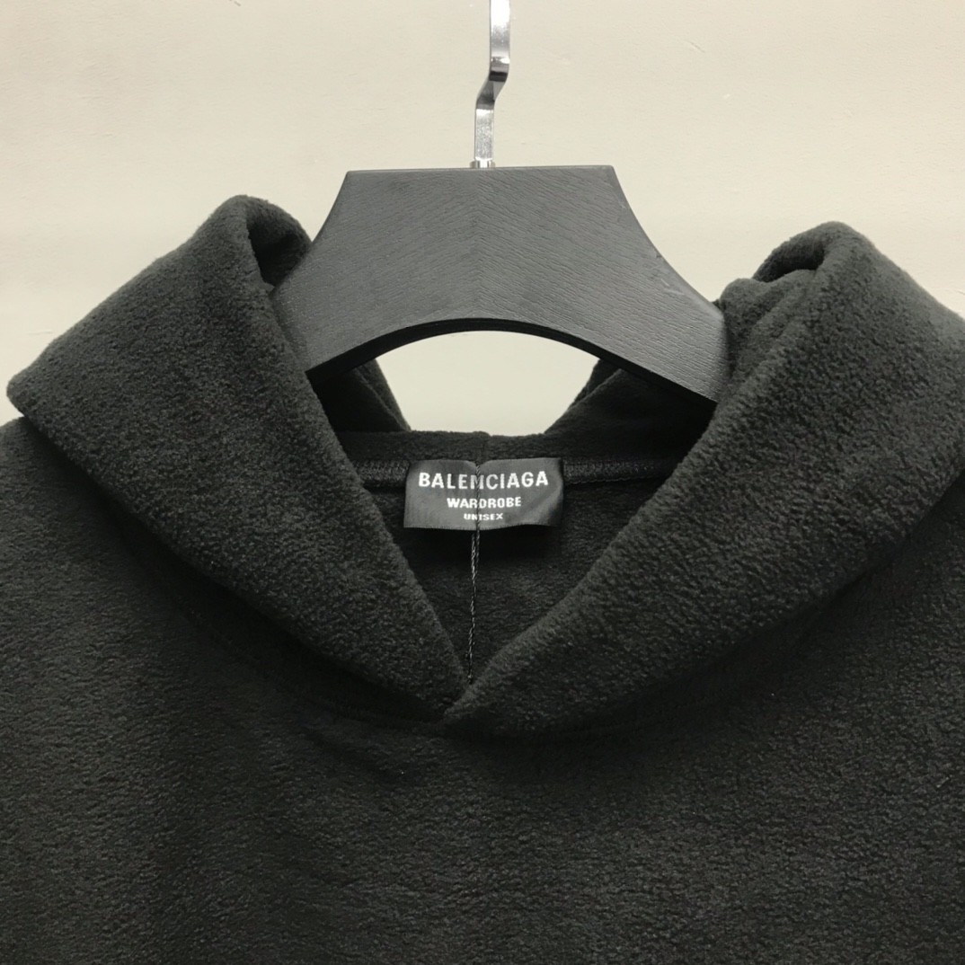 「#1259」Balenciaga Polar Fleece Coke Hooded Sweatshirt - Image 5