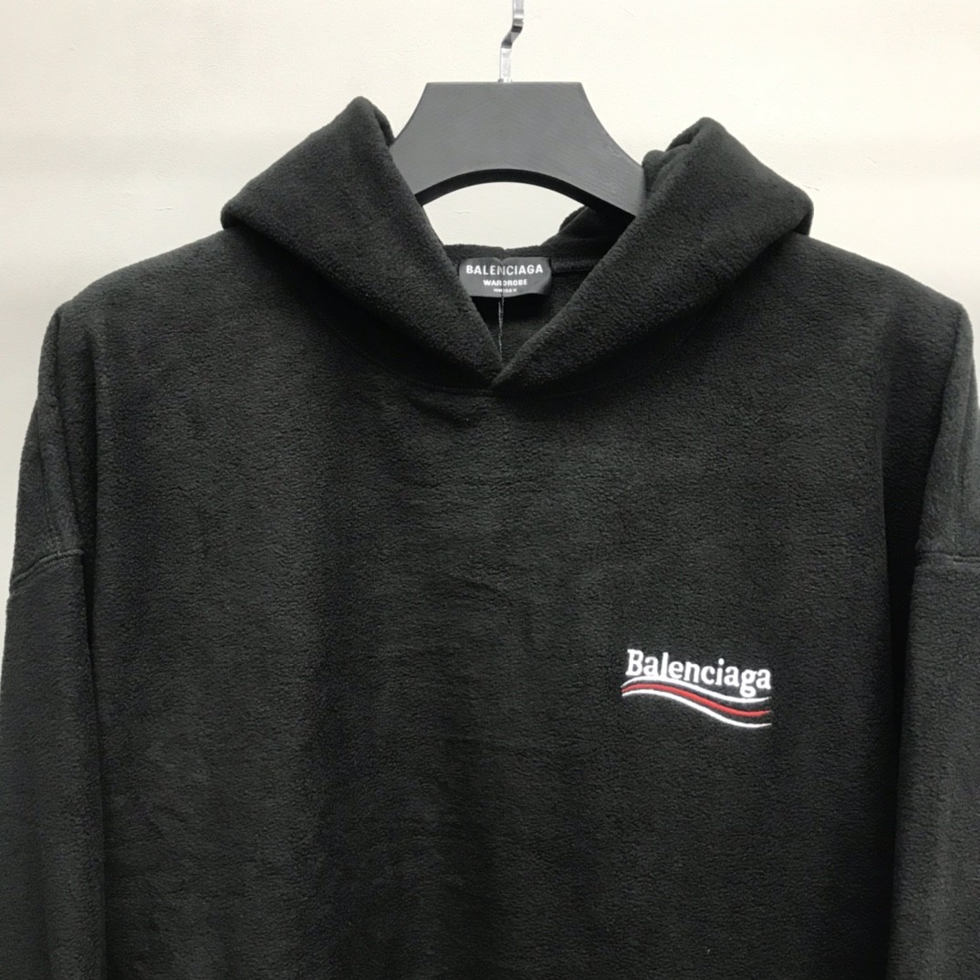 「#1259」Balenciaga Polar Fleece Coke Hooded Sweatshirt - Image 2