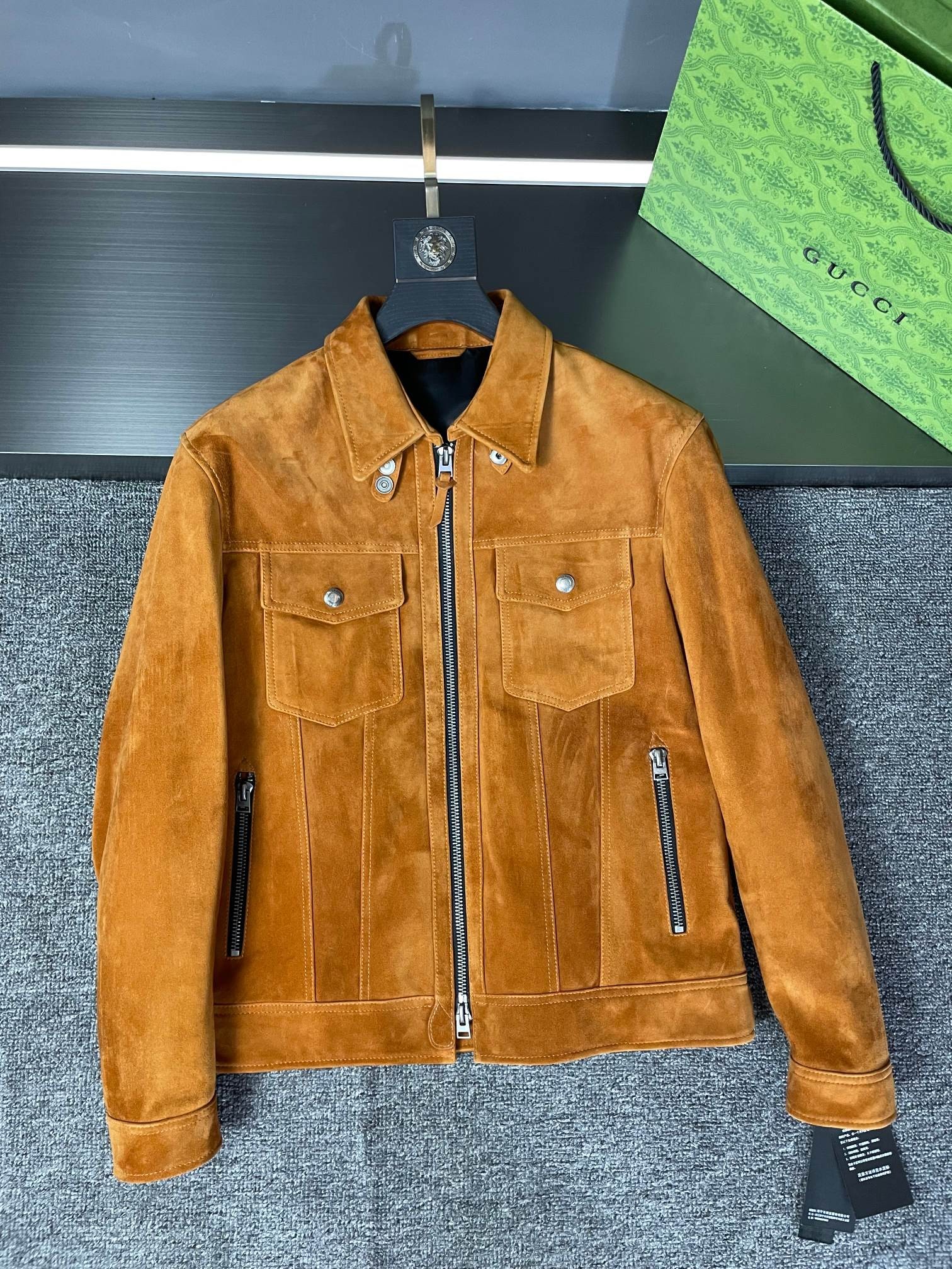 「#1267」Tom ford Suede sheepskin gentleman's jacket