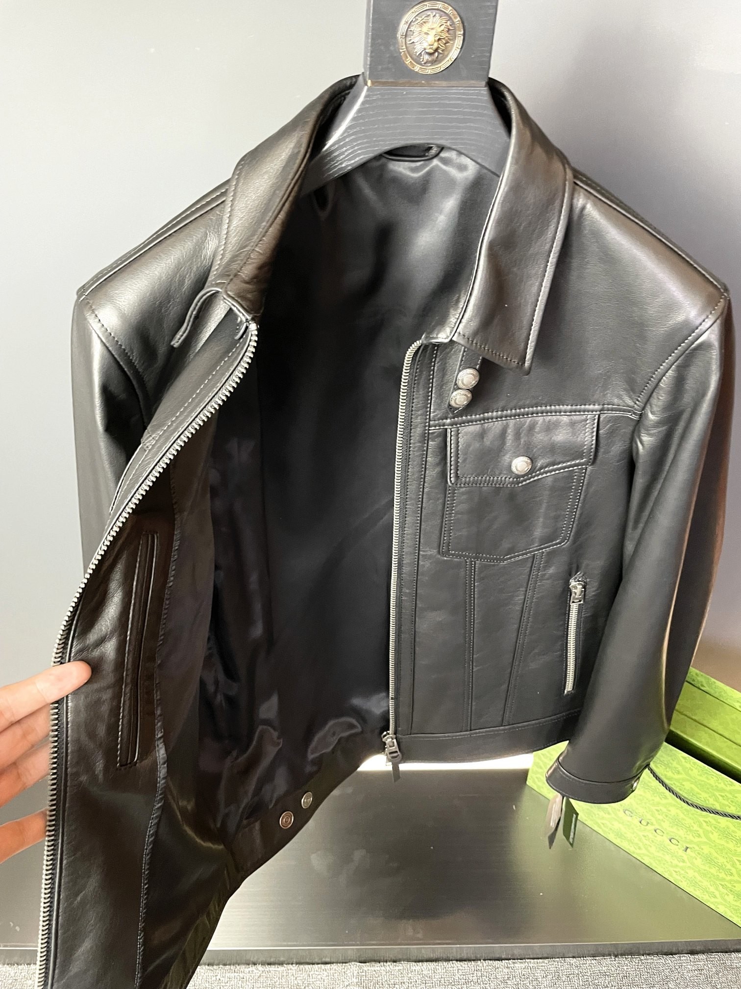 「#1271」Tom Ford 23 Paris Fashion Week Leather Jackets - Image 3