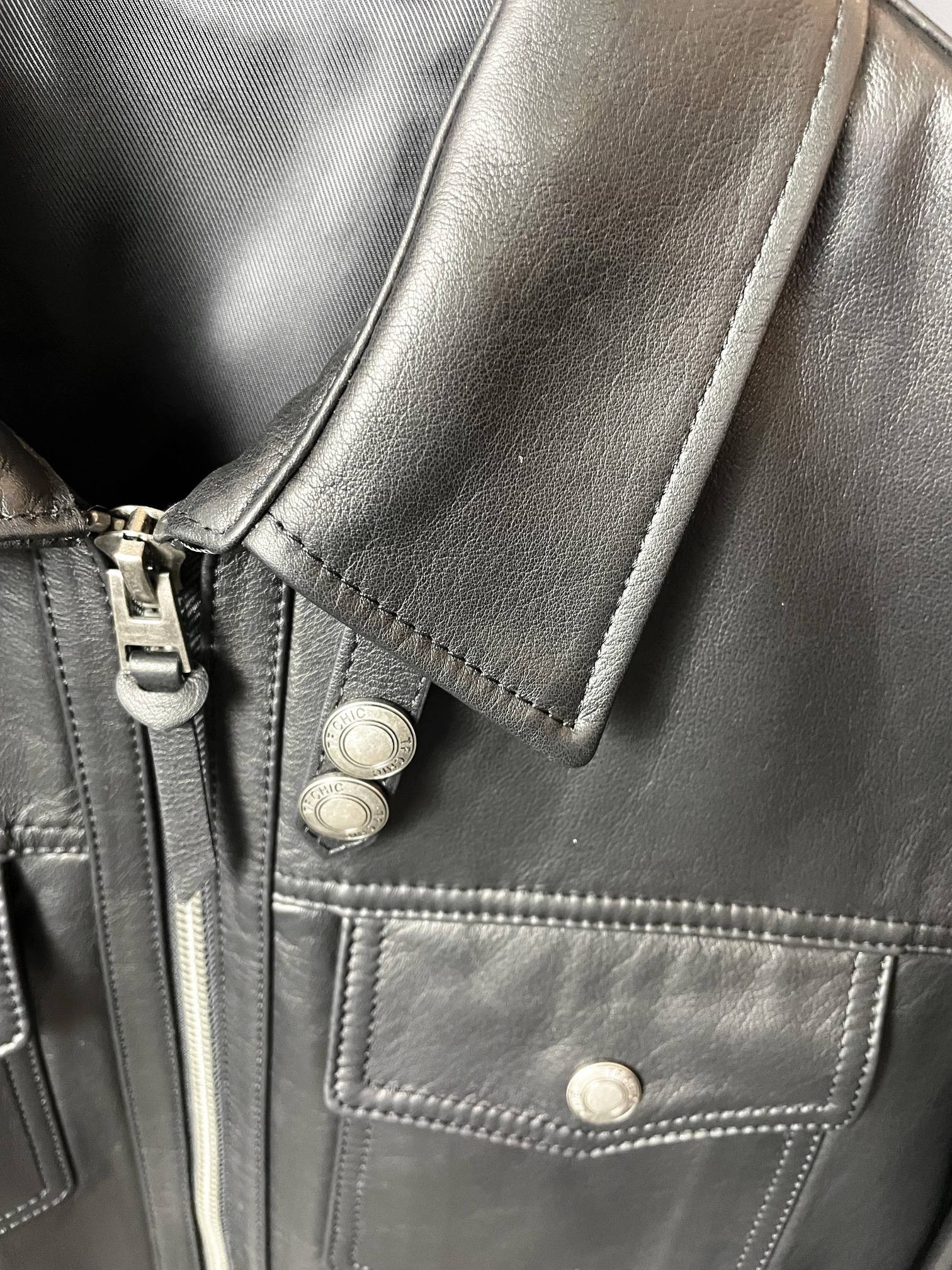 「#1271」Tom Ford 23 Paris Fashion Week Leather Jackets - Image 4