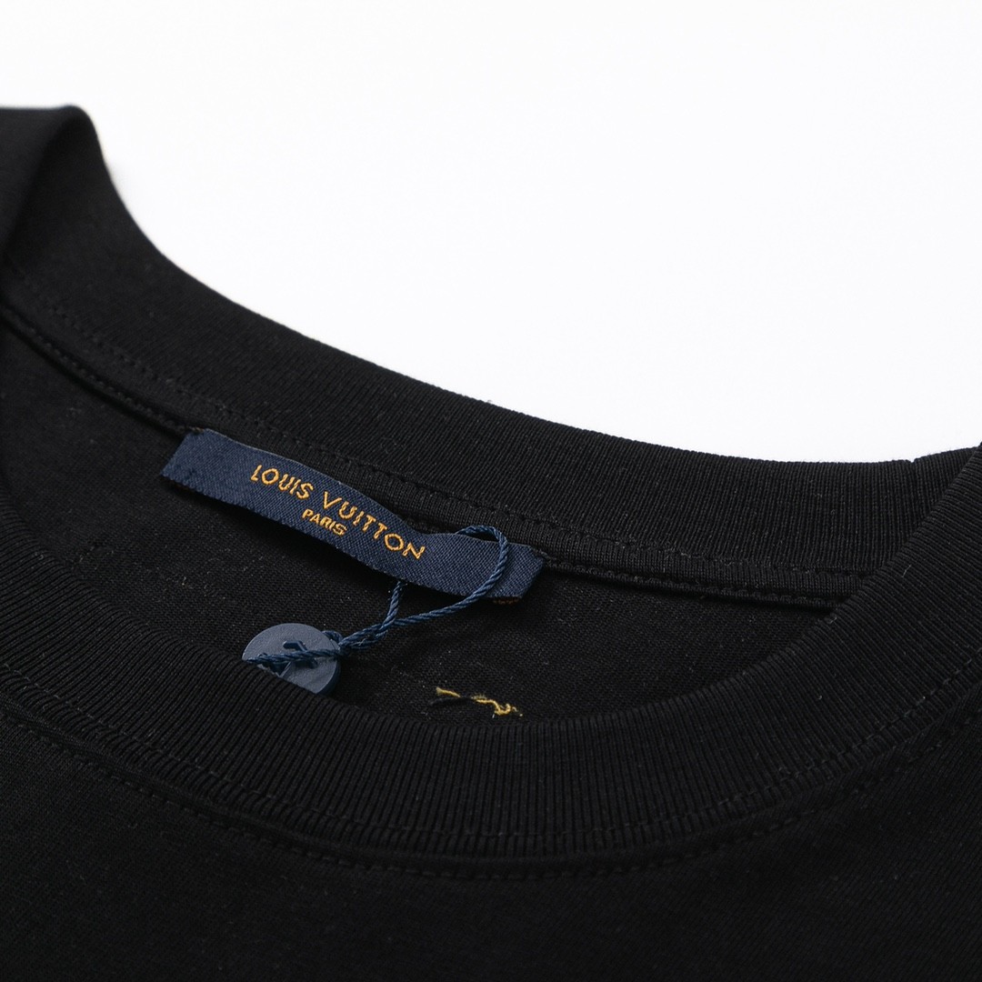 「#1421」Louis Vuitton Logo lettering T-shirt with 23SS neckline - Image 5