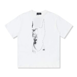 「#1517」Balenciaga 23Ss Drill Print Hound Design t-shirt