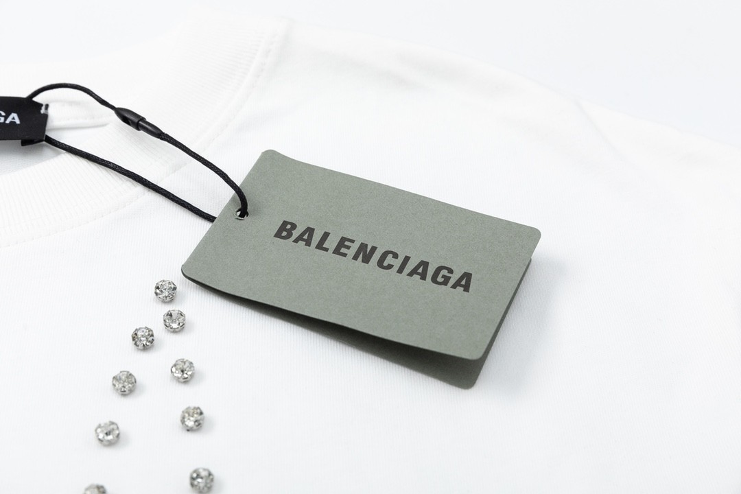 「#1517」Balenciaga 23Ss Drill Print Hound Design t-shirt - Image 5