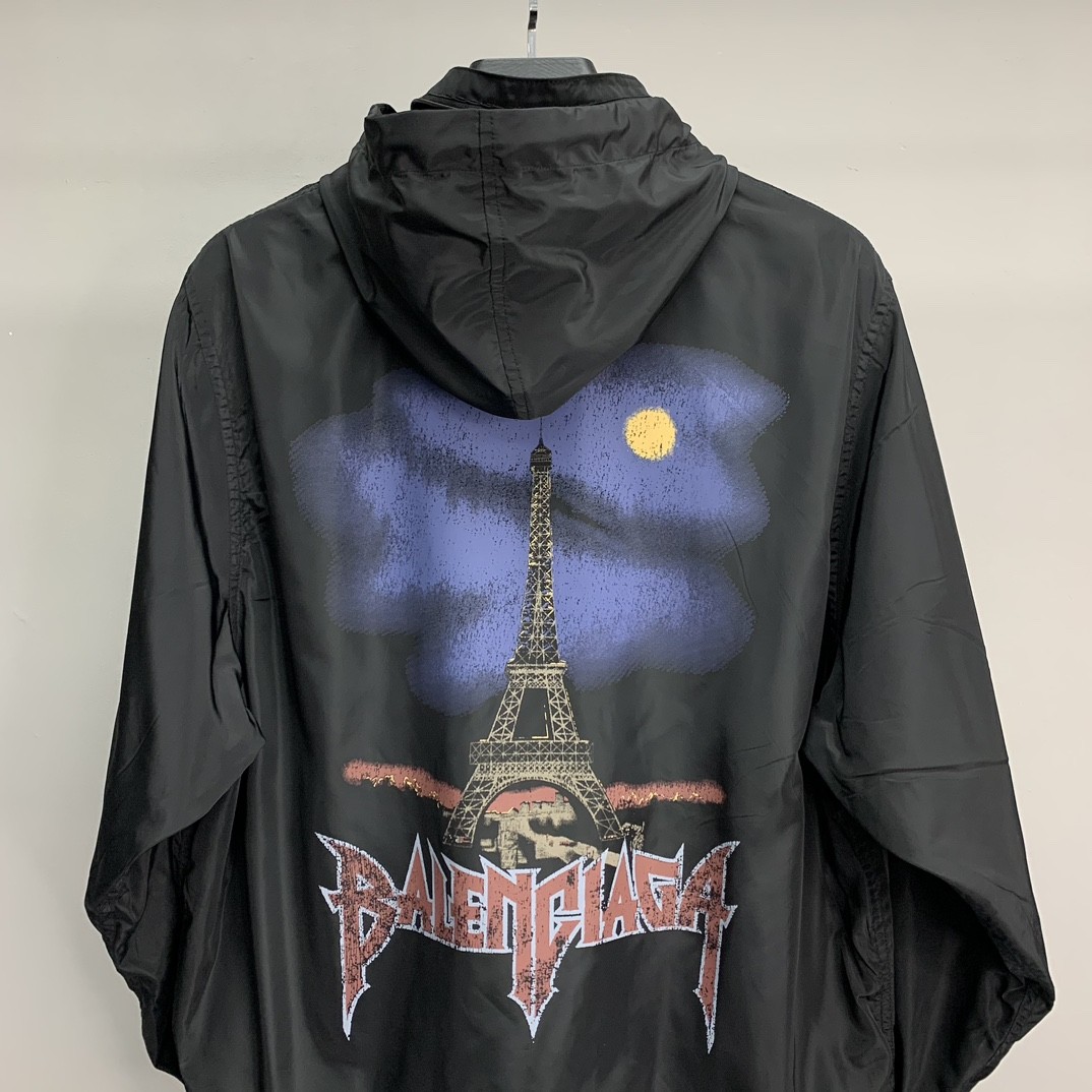 「#1583」Balenciaga BLCG Tower Night View waterproof jacket - Image 4