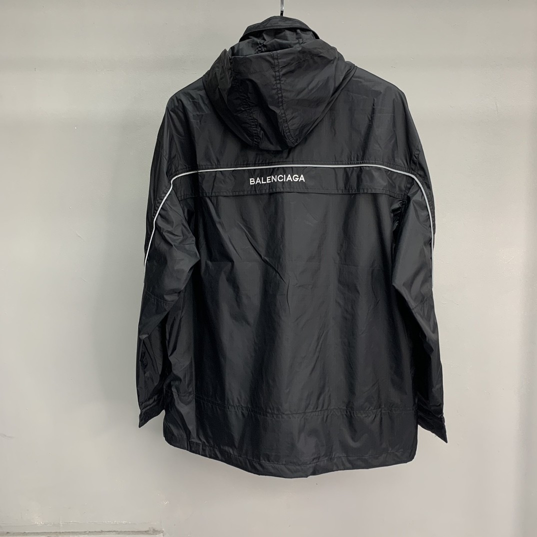 「#1584」Balenciaga BLCG reflective half zipper jacket - Image 4