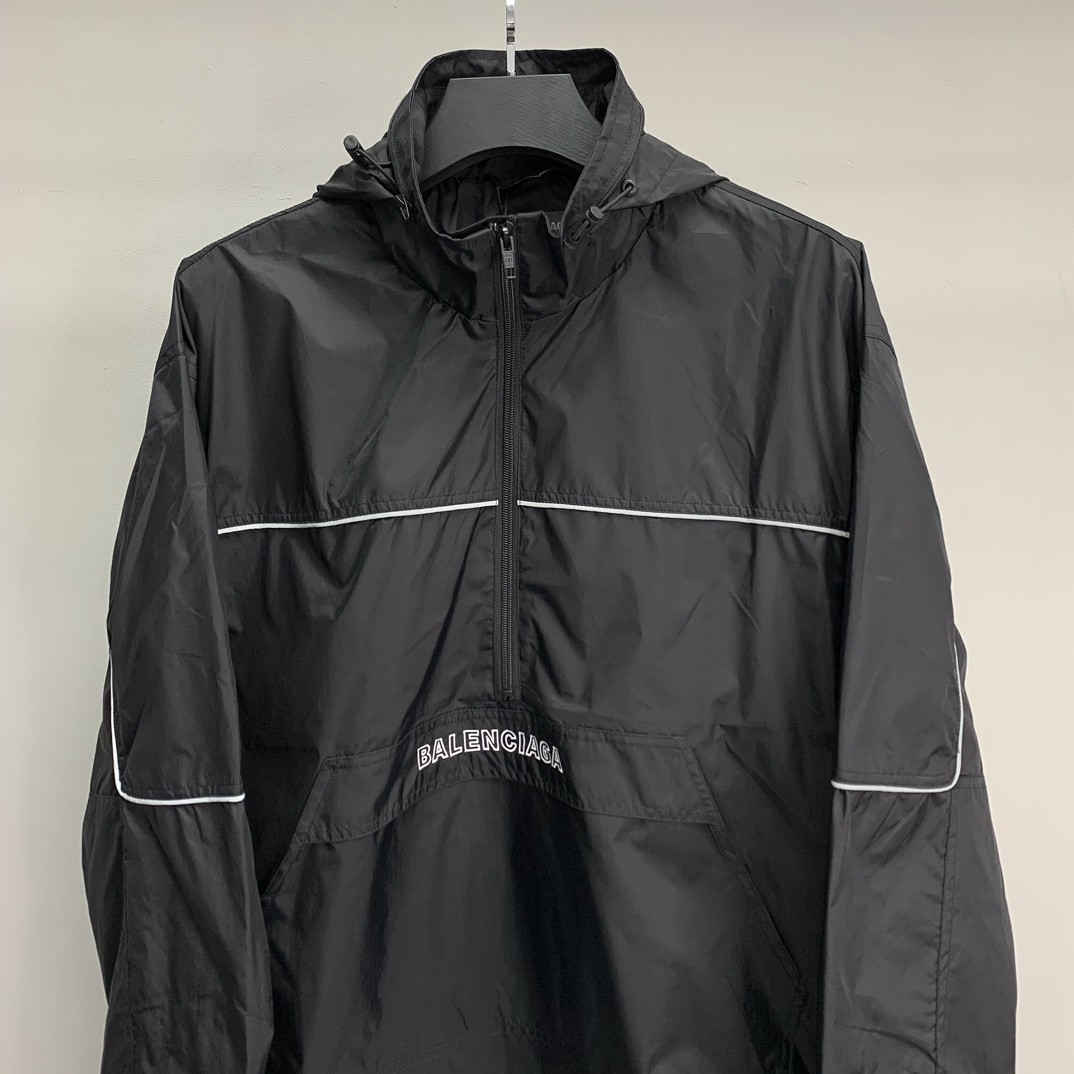 「#1584」Balenciaga BLCG reflective half zipper jacket - Image 3