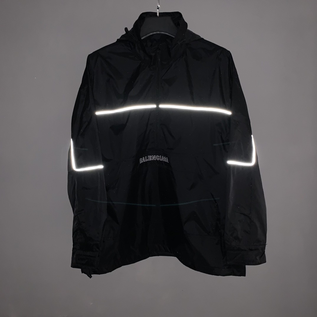 「#1584」Balenciaga BLCG reflective half zipper jacket - Image 2