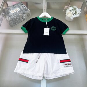 「#1588」Gucci2024/SS new logo printed T-shirt suit