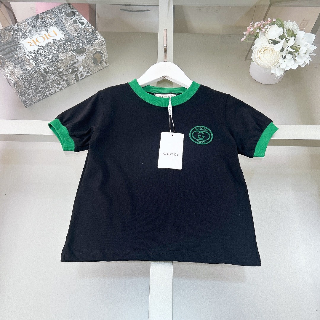 「#1588」Gucci2024/SS new logo printed T-shirt suit - Image 3