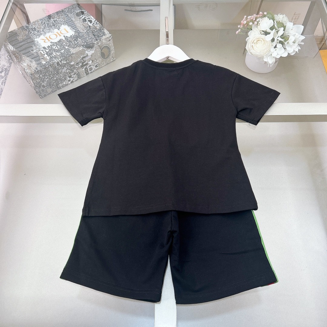 「#1592」Gucci 2024/SS new logo printed T-shirt suit - Image 2