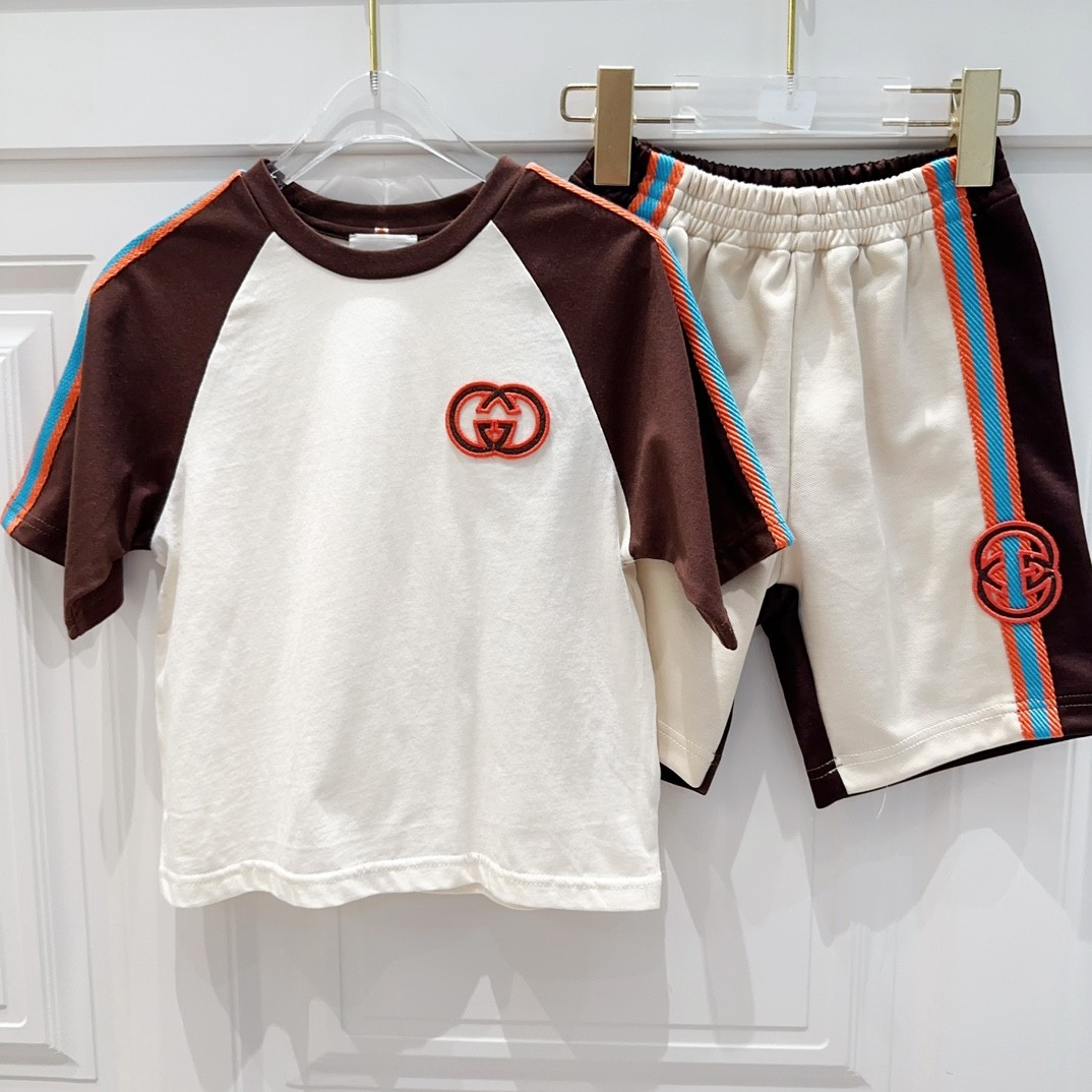 「#1600」Gucci 2024/SS new logo printed T-shirt suit