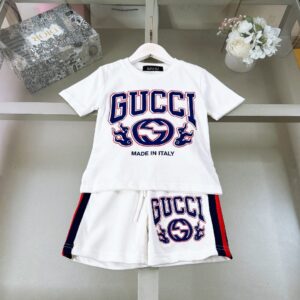 「#1607」Gucci 2024/SS new logo printed T-shirt suit