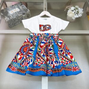 「#1613」D&G spring and summer girls skirt suit