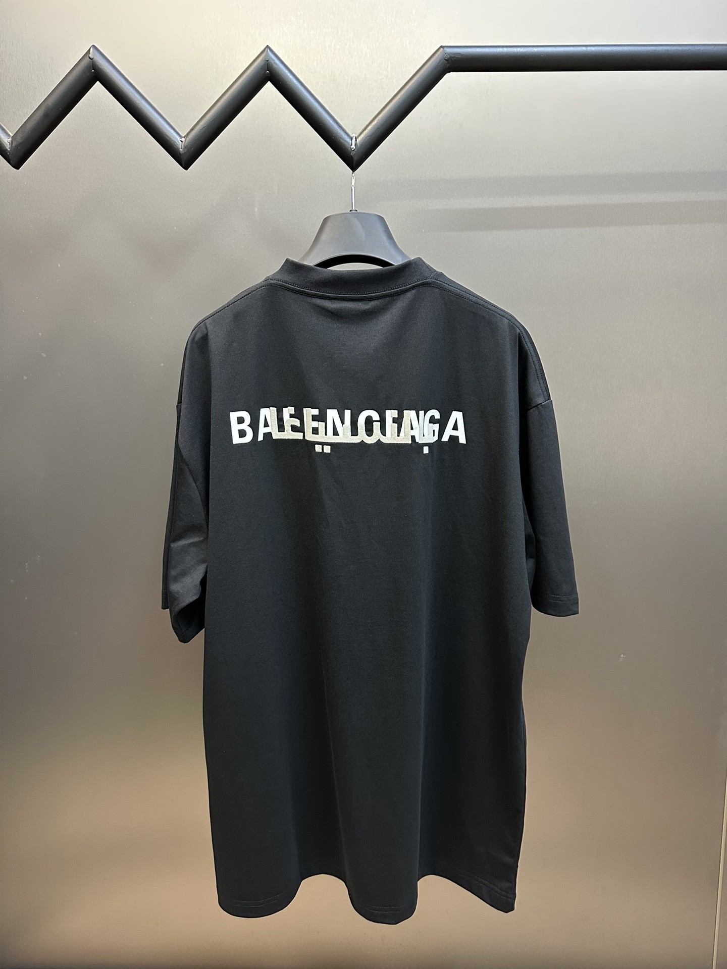 「#1629」Balenciaga double back embroidered short sleeves - Image 4