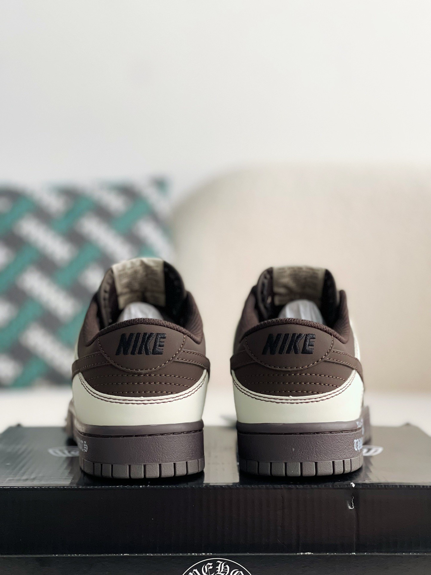 「#1641」Chrome Hearts x Nike Dunk Low Sneakers - Image 3