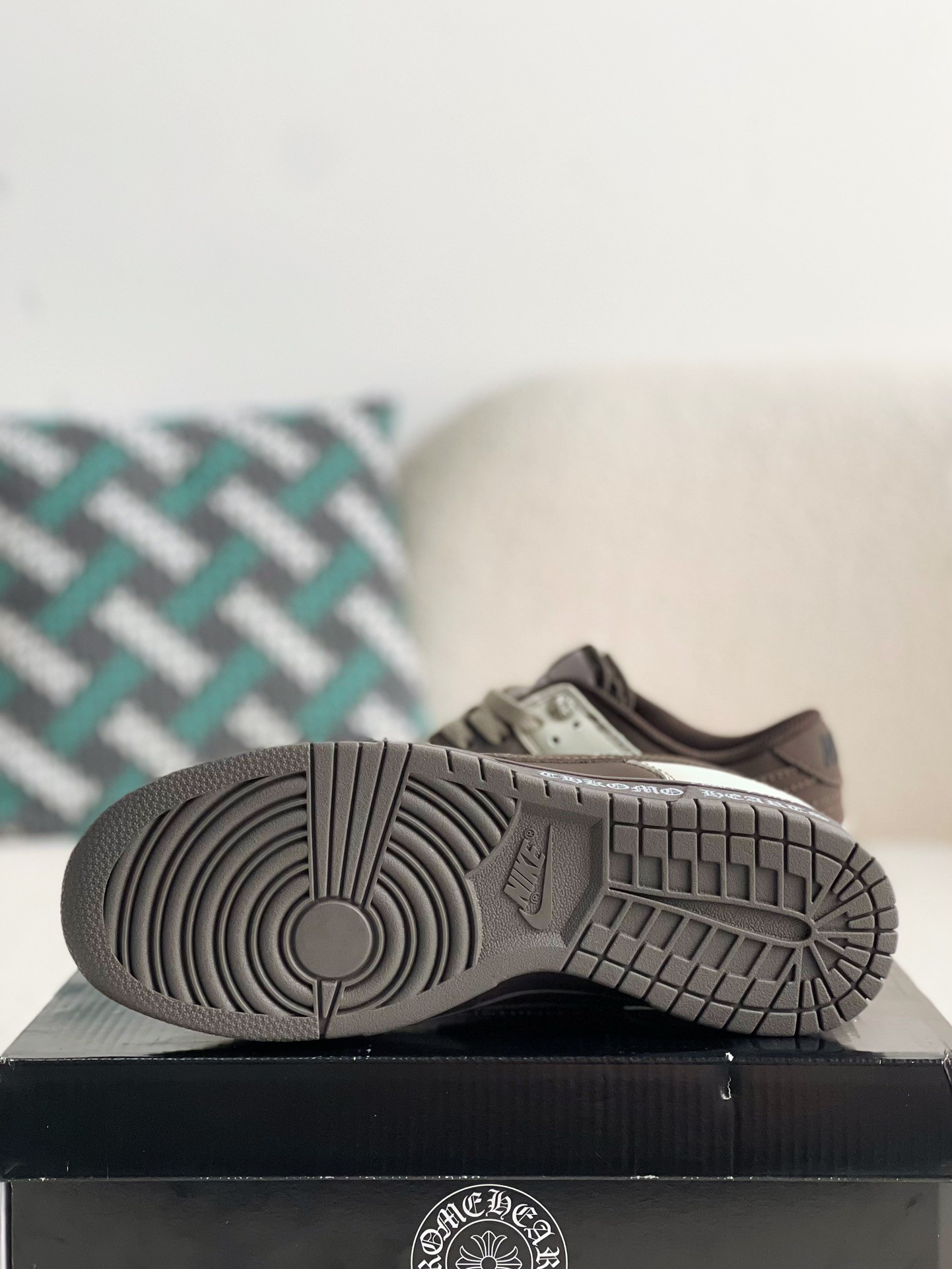 「#1641」Chrome Hearts x Nike Dunk Low Sneakers - Image 5