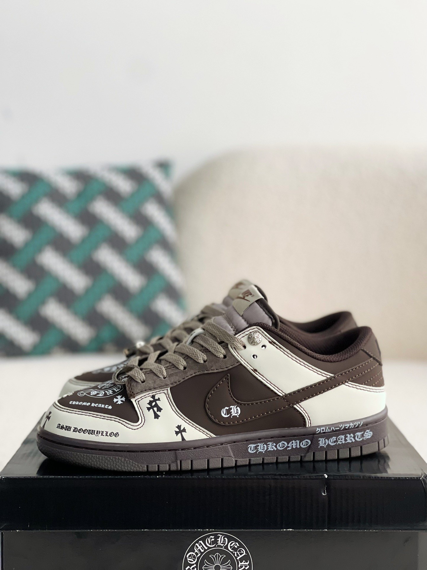 「#1641」Chrome Hearts x Nike Dunk Low Sneakers