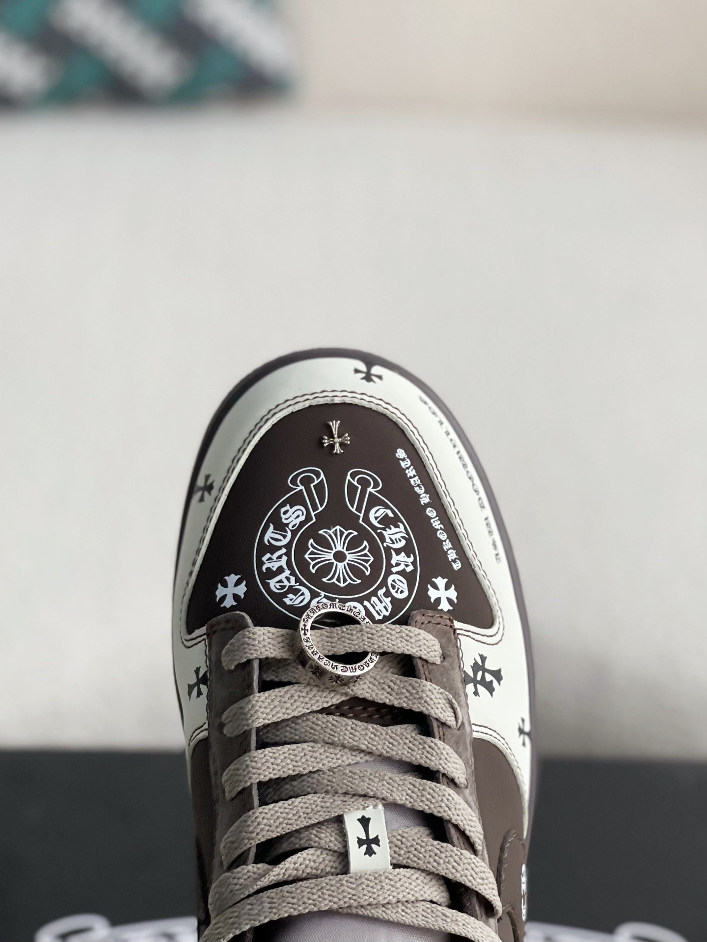 「#1641」Chrome Hearts x Nike Dunk Low Sneakers - Image 9