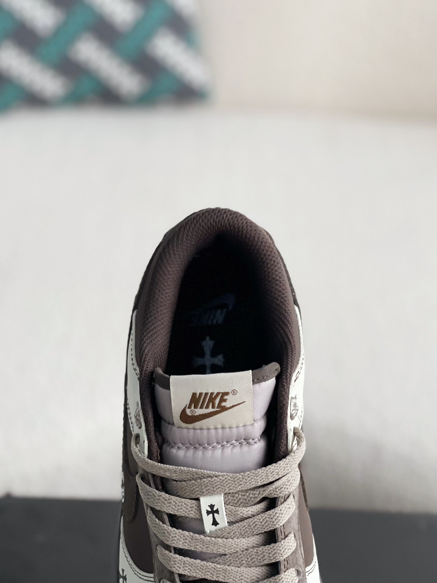 「#1641」Chrome Hearts x Nike Dunk Low Sneakers - Image 8