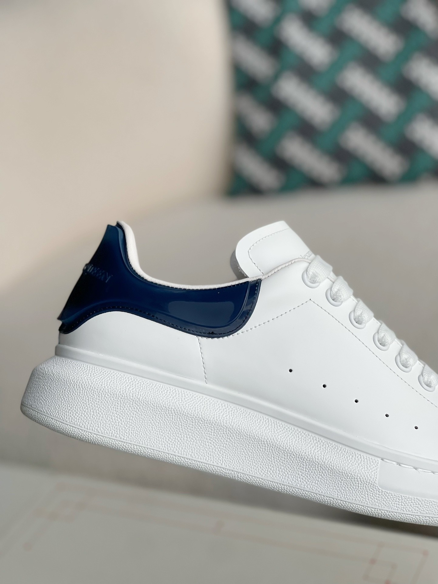 「#1645」Alexander McQueen MQ Jelly Dark Blue Tail Sneakers - Image 7
