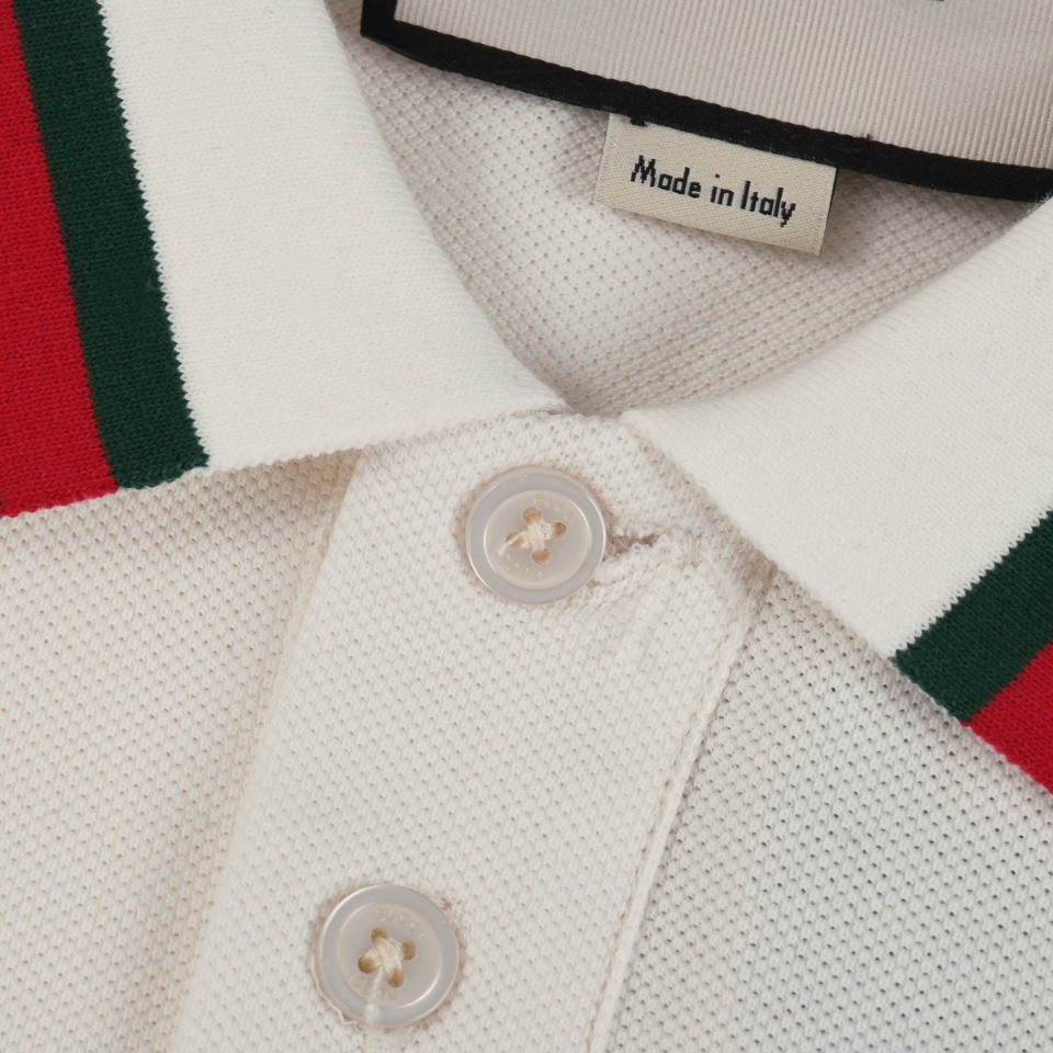 「#1655」Gucci Embroidered lapel POLO on left chest - Image 3