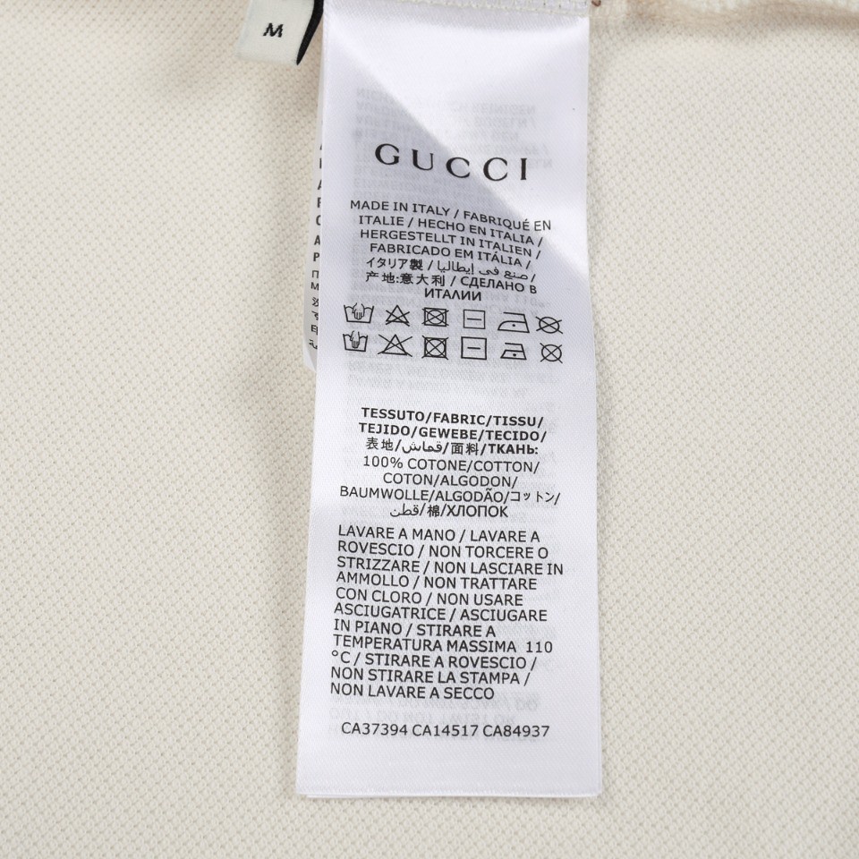 「#1655」Gucci Embroidered lapel POLO on left chest - Image 9