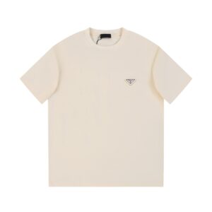「#1680」Prada new classic metal logo t-shirt spring summer 2024