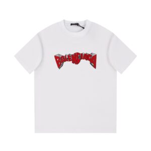 「#1744」Balenciaga 24s embroidered fabric t-shirt
