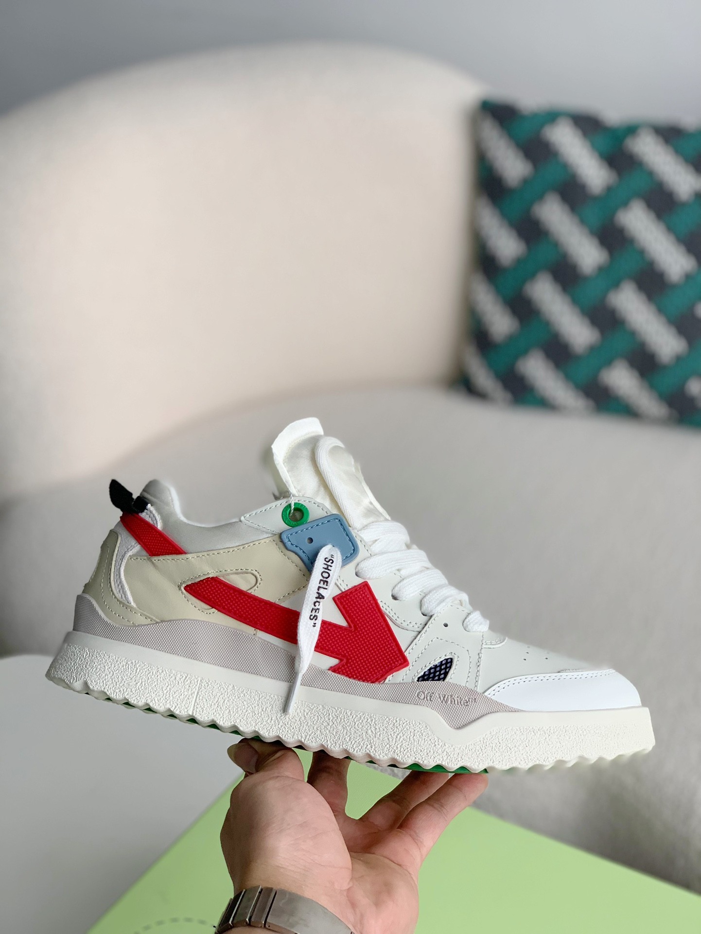 「#1752」Off-White Out-Off-Office Leather sneakers - Image 6