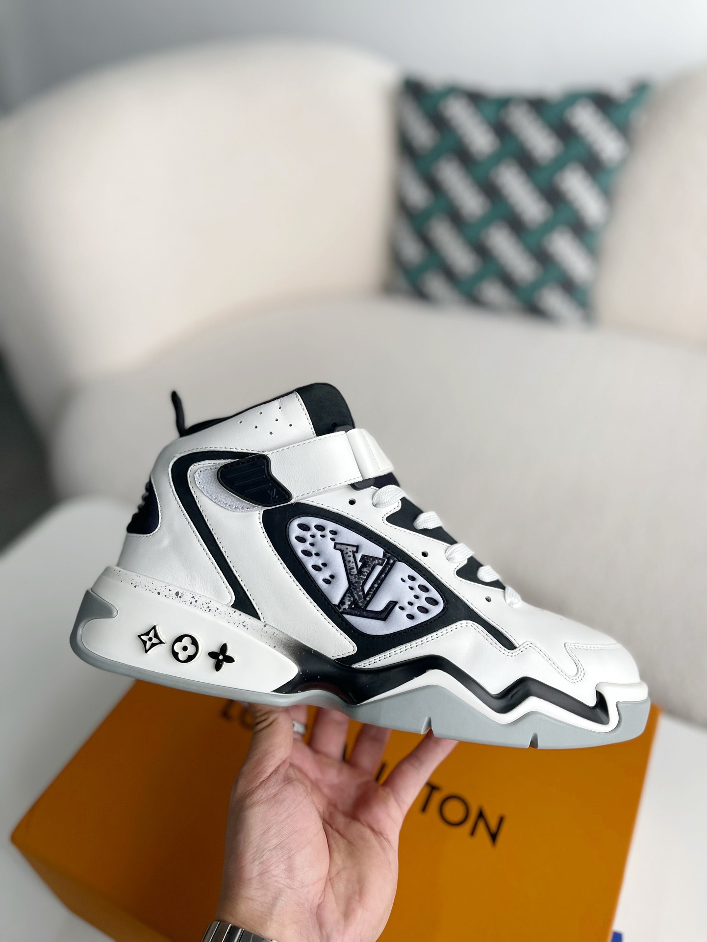 「#1966」LOUIS VUITTON Trainer Adjustable Mode Paste Sports Casual Shoes - Image 6
