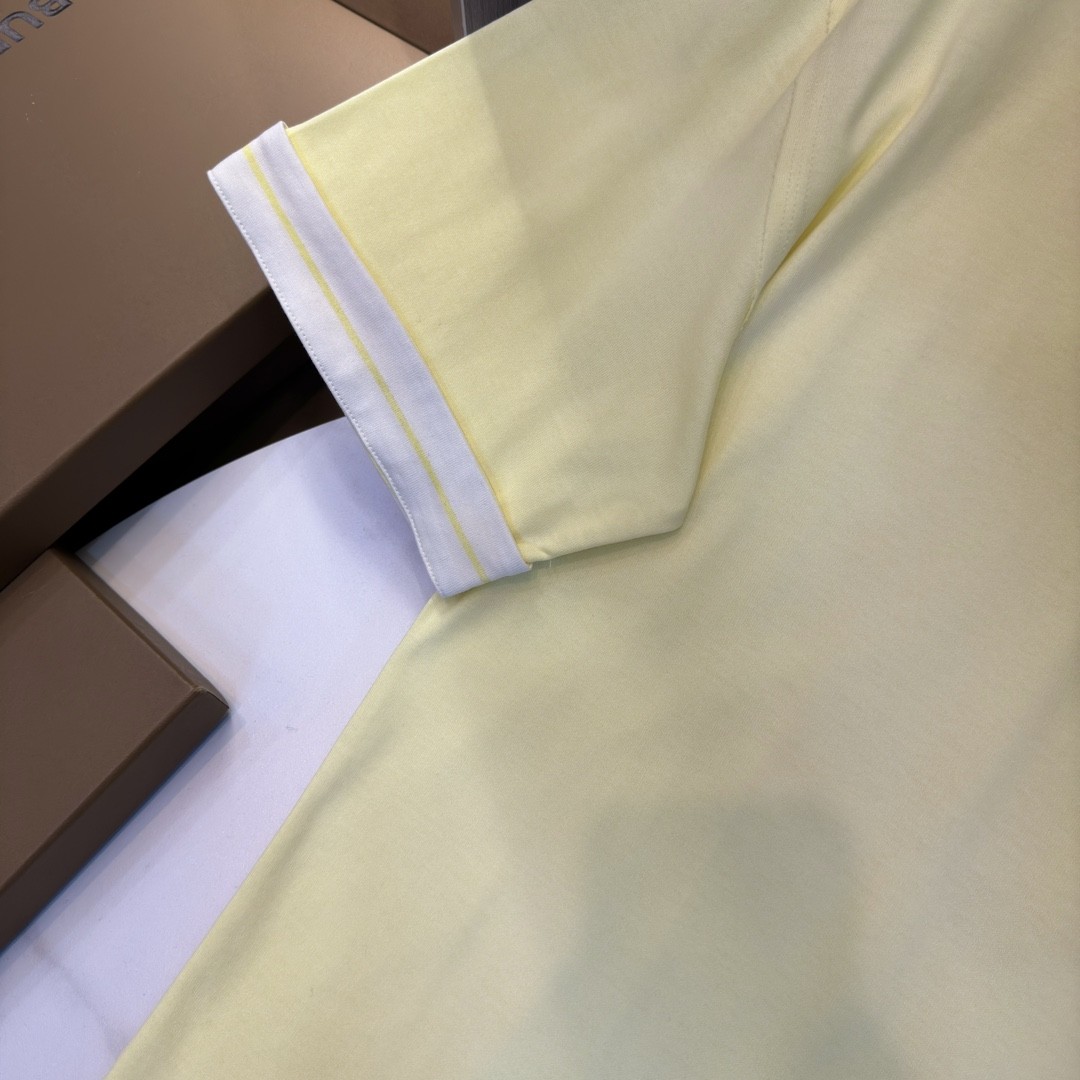 「#2006」Burberry 2024ss the latest white cloth cuffs stitching small war horse printed cotton t-shirt - Image 7