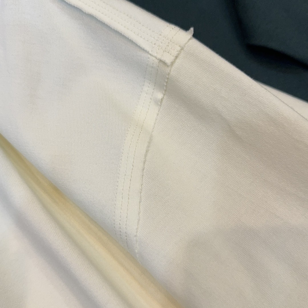 「#2007」Burberry 2024ss the latest white cloth cuffs stitching small war horse printed cotton t-shirt - Image 8