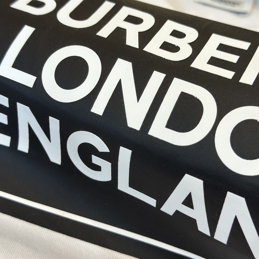 「#2010」Burberry 2024ss latest, logo printed cotton three-dimensional loose t-shirt - Image 7