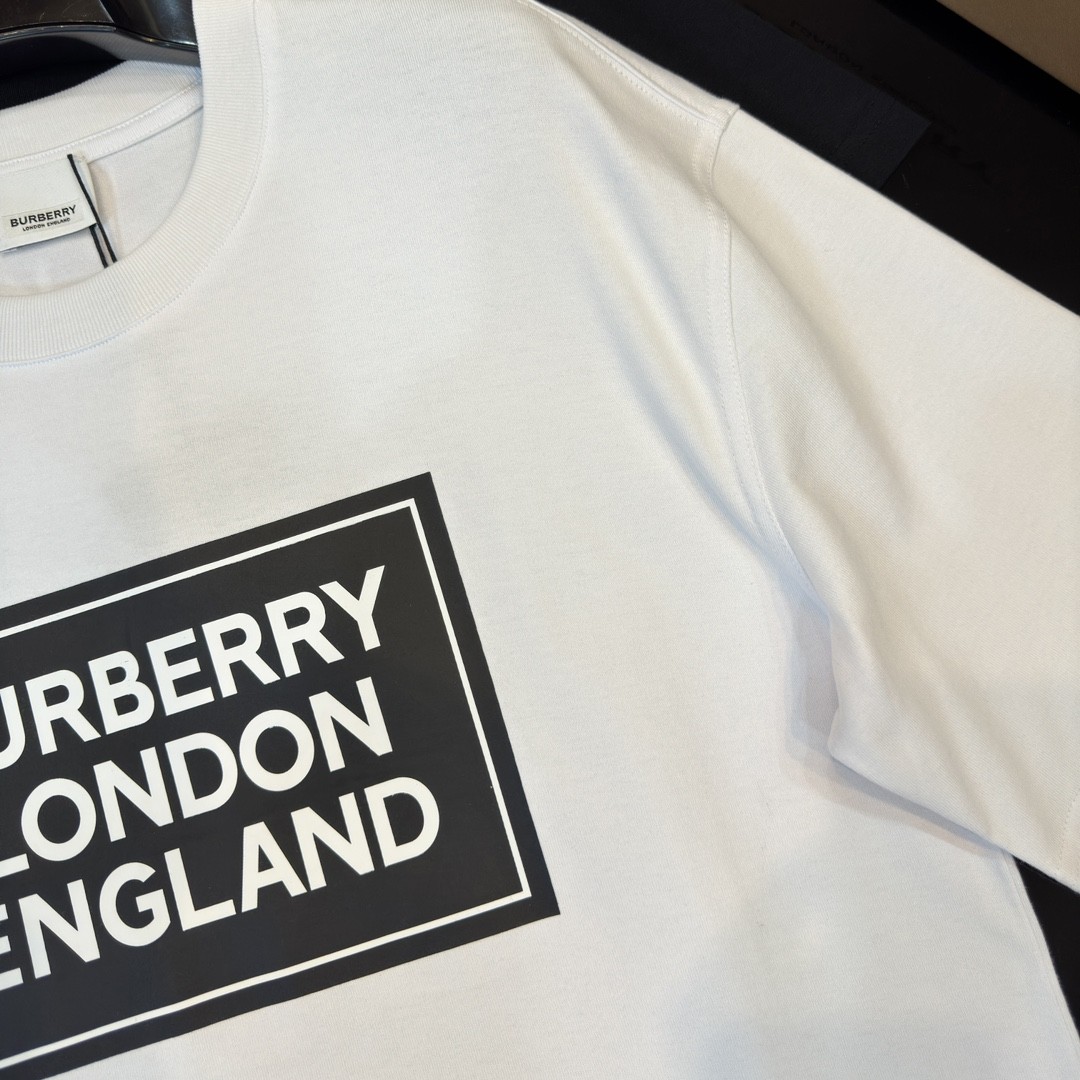 「#2010」Burberry 2024ss latest, logo printed cotton three-dimensional loose t-shirt - Image 5