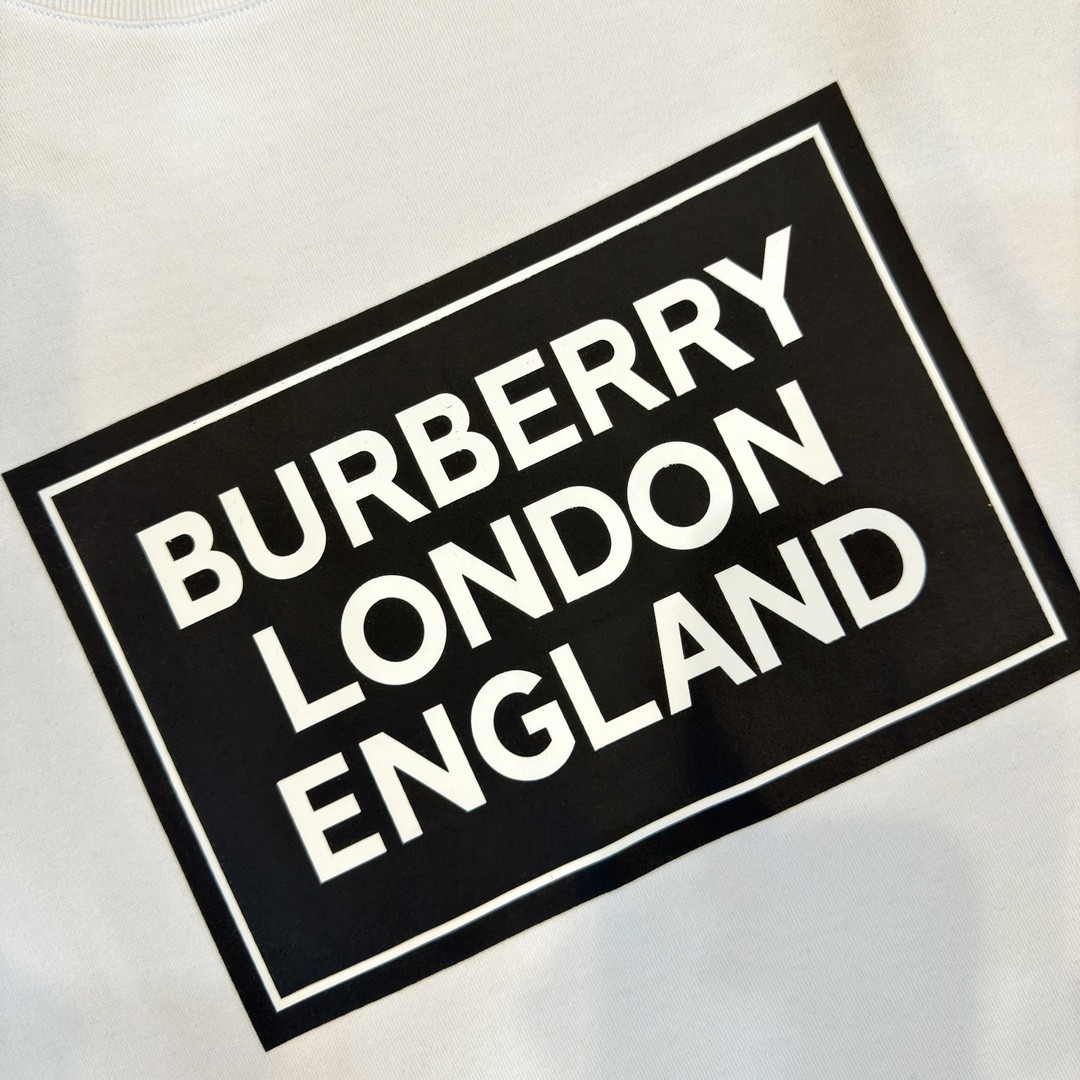 「#2010」Burberry 2024ss latest, logo printed cotton three-dimensional loose t-shirt - Image 4