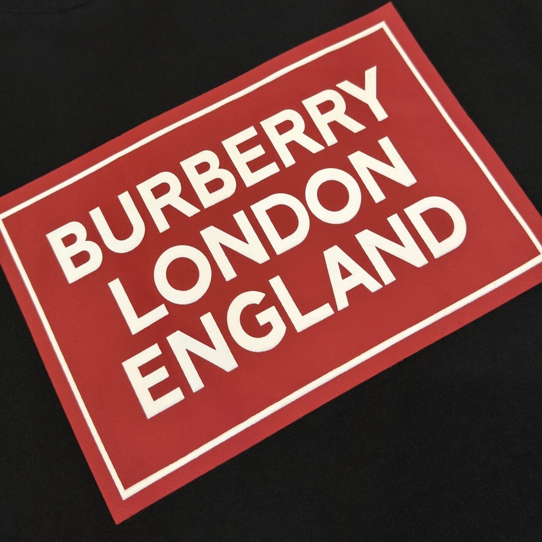 「#2011」Burberry 2024ss latest, logo printed cotton three-dimensional loose t-shirt - Image 4