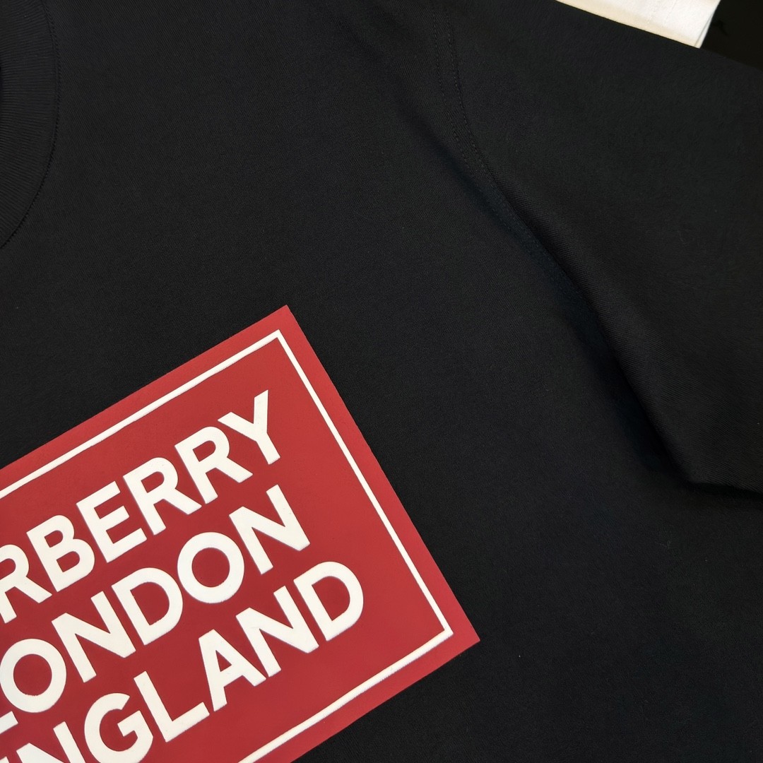 「#2011」Burberry 2024ss latest, logo printed cotton three-dimensional loose t-shirt - Image 6