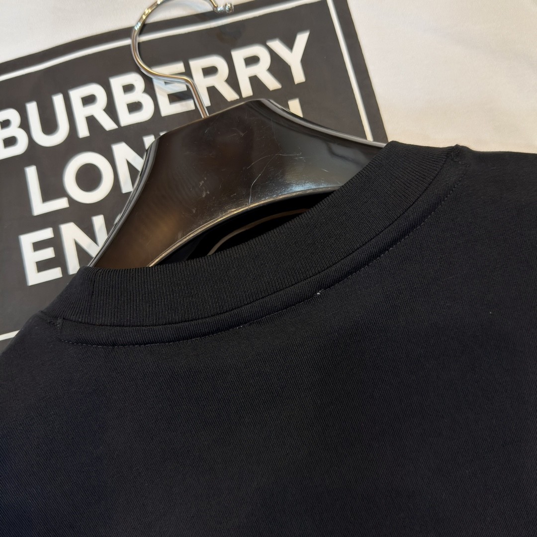 「#2011」Burberry 2024ss latest, logo printed cotton three-dimensional loose t-shirt - Image 5